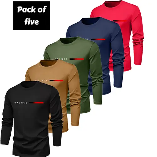 5-Pack Men’s Long Sleeve Tees - Soft Fabric, Multi-Colors for Daily Wear & Gym Workouts | High Value! Sporty T Shirt Athletic Shirt graphic tee men's t shirts trendy tshirts graphic t shirt deals humorous tshirt men,summerwins,father'sdaygifts summerwins