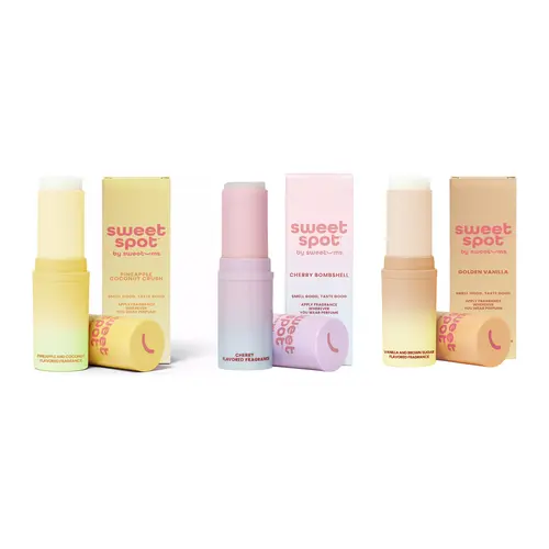 Top Seller Bundle Sweet Spot Flavored Fragrances Self Care Bundle Box Vanilla and Cherry Bombshell and Pineapple/Coconut Flavored Fragrances Sugar Golden