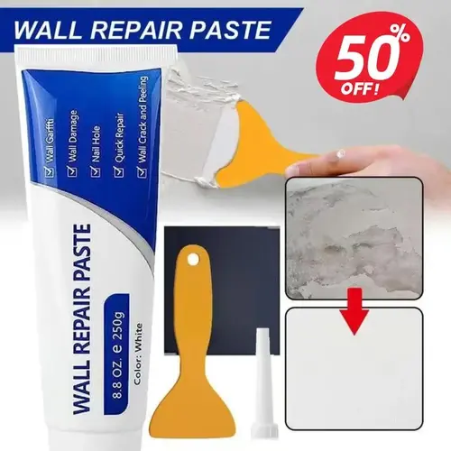 【DealsForYouDays】Drywall Patch Repair Kit for Fast Repairs & Diverse Needs - 250g Quick-Drying Wall Mending Agent, Heavy Duty Concrete Sealant, Water-Resistant Adhesive Caulk Tools with Long-Lasting Protection