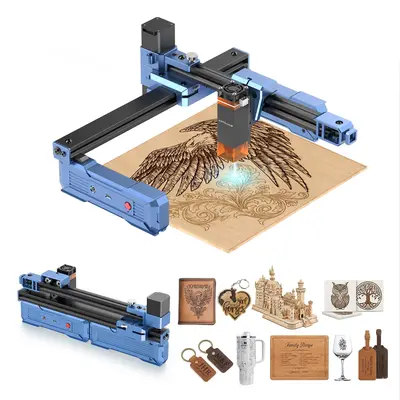 Artilume T1 Portable Laser Engraver for Beginners, Foldable & Compact, No Setup Needed, High Precision Engraving Machine for Wood, Leather, Acrylic & Metal, DIY Crafts and Custom Projects