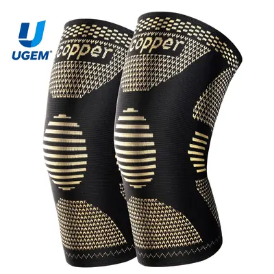 UGEM Copper Knee Brace for Women Men 2 Pack Knee Braces for Knee Pain Support Compression Sleeve for Meniscus Tear ACL Arthritis Pain Relief summerwins