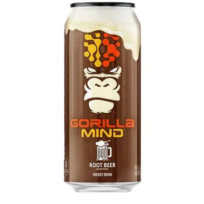 Gorilla Mind Energy Drink Root Beer