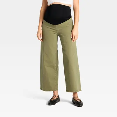 Isabel Maternity Over Belly Wide Leg Jeans