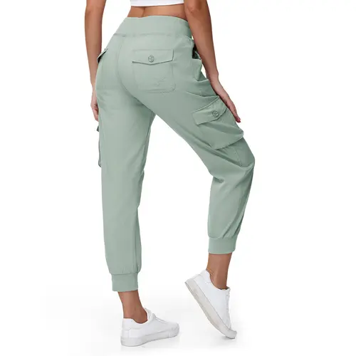 YSENTO Women's Cargo Pants Casual Lightweight Hiking Outdoor Pants Quick Dry Travel Sweatpants Joggers Elastic Waist With Multiple Pockets  #swimweek #outdoorfun