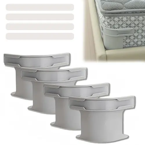 summervibes-Lock Sheet Holders Set of 4, HeavyDuty Bed Sheet Holders with Straps, Keep Sheets Firm &Tight,Corner Fitted for All Mattress Sizes Bedsheet Clip Durable BeddingAccessories/ Keep Sheets Tight Heavy Duty Bed Sheet Holder Bed Garter