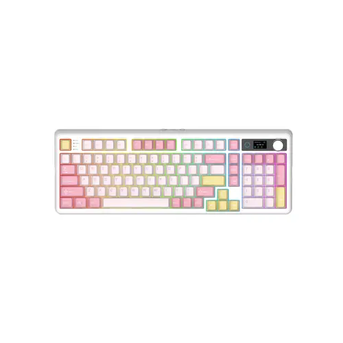 EPOMAKER TH99 PRO 96% Mechanical Keyboard with Screen & Knob Tri-Mode USB-C/BT 5.0/2.4GHz Hot Swap Custom Driver RGB Backlight PBT Keycap Gasket Wireless Gaming Keyboard for PC/Mac creamykeyboards dealsforyoudays