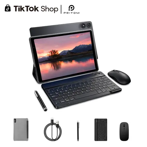 [Summerwins] PRITOM 10 Inch Tablet with Android 16 5G WiFi 12GB(3+9) RAM 32GB 1TB Expandable ROM 6000mAh Battery Perfect for Work and Play Upgrade Your Tech Long Lasting Power Versatile Device FathersDayGift