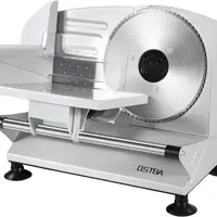OSTBA Meat Slicer Machine for Home, Electric Deli Food Slicer with Removable 6.7” Stainless Steel Blades, 0-15mm Adjustable Thickness, Easy to Clean, 150W, Ideal for Cold Cuts, Cheese, Bread, Fruit