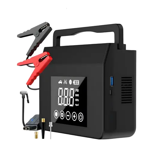 HIEHA 2026 4000A Automotive Jump Starter with 150PSI Air Pump, 15000mAh Power Bank - 4-in-1 Emergency Tools for Cars, Auto Accessories for Car Tools & Batteries #fathersdaygift