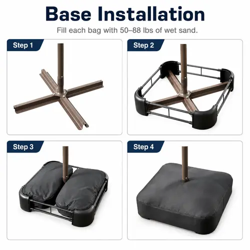 【Only one gift per customer】Patio Umbrella Stand Base
