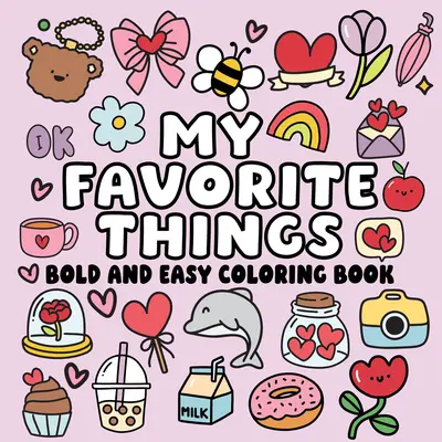 Adult Coloring Book with Bold Prints - Office Art Supplies for Stress Relief, Coloring Books for Relaxation