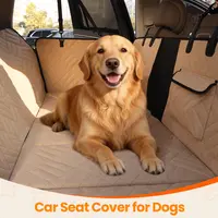 【DealsForYouDays】 VALUXE Dog Car Seat Cover for Large Dogs, Full-Cover Waterproof Back Seat Protector, Foldable, Beige/Black Summervibes petlovers summerwins