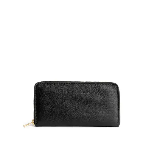 Portland Leather Accordion Zip Wallet - Organized Storage Carry - Leather Wallet, Zip Closure, Multiple Compartments Zipper Card Holder