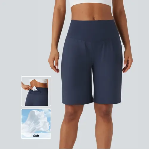 Halara SoftlyZero™ Airy High Waisted Pockets InstantCool Yoga Bermuda Shorts