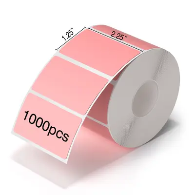 JADENS 2.25" X 1.25” Direct Thermal Labels, Perforated Barcode Address Labels, 1000/Roll, Direct Thermal Stickers