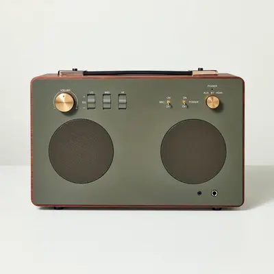 Brass Dolby Speaker Forest Green - Hearth & Hand with Magnolia