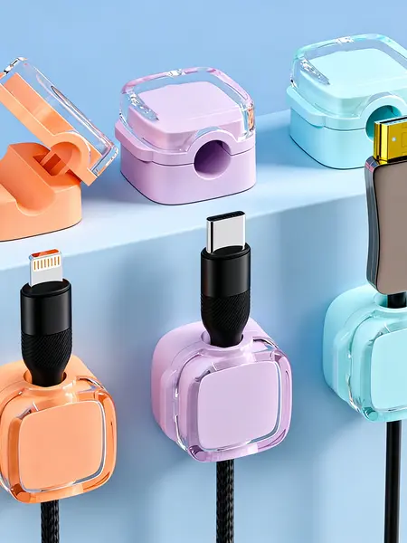 UFORU Magnetic Cable Clips 6 Pack, Self-Adhesive Cord Organizer for Charging Cables, Desk Wall Nightstand Office Gift dealsforyou#SummerWins