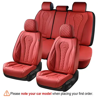 L4【Coverado】5 Seats Car Seat Covers Luxury Seat Covers-Versatile Fit-Fits 6000+Vehicles-1Year Warranty -Place Yr/Make/Modelin Order NotesUniversal Fit B8839 custom seatcover pick-up truck stylish upgrade  seat cover for cars guts seat covers
