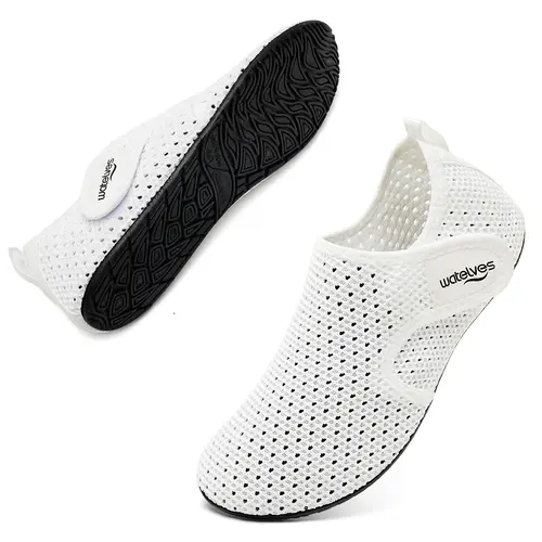 WateLves Water Shoes for Women Men Swim Beach Aqua Socks Quick Dry Barefoot House Slippers Travel Shoes with Adjustable Magic Tape for Pool Diving Boating Yoga Surf#dealsforyoudays