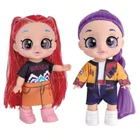 Kpop dolls anime action figure set,10 inch 5 joints can play music,rumi mira zoey dolls,gifts for kids,girls&boys toys