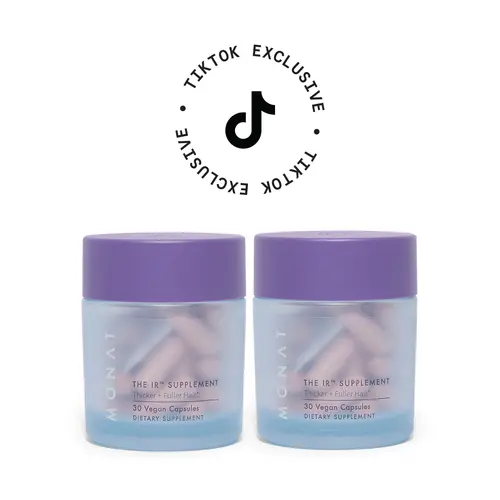 MONAT The IR Hair Supplement. Pack of 2. 60-Day Bundle - 30 Vegan Capsules for Stronger Denser Shinier Hair - New Product