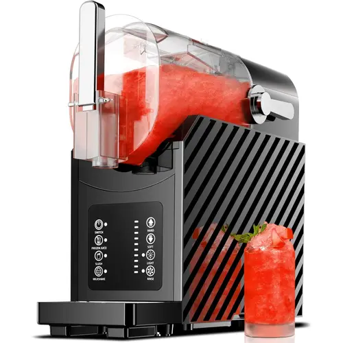 Slushie Machine for Home, Frozen Juice Slush Milkshake, No Ice Needed, Adjustable Hardness, Self-Cleaning Function, Safety Protection, Frozen Drink Maker, SummerWins