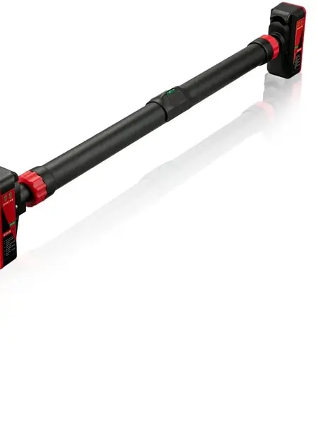 Adjustable Pull Up Bar for Doorway - 440LBS Weight Capacity, No Screws Installation with Level Meter and Auto Lock, Chin Up Bar for Home Gym Strength Training