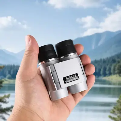 500x25 Binoculars, HD High Power Optical Prism Imaging Binoculars, Suitable for Outdoor Watching Concerts, Mountaineering, Camping