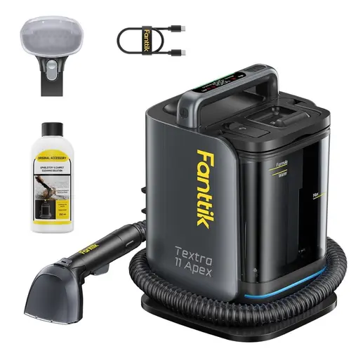 【DealsForYouDays】Fanttik Textra 11 APEX Cordless Portable Carpet Cleaner, 150W Brushless Motor, Smart LED Display, 2 Cleaning Modes, Spot Cleaner for Car Interior, RV, Upholstery & Area Rugs, Cleaning Tool, Floor Cleaning Tool SummerWins, Home Cleaning