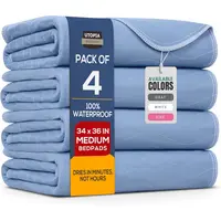 Utopia Bedding Durable Washable Underpads (Pack of 4) - Waterproof Reusable Heavy-Absorbency Moisture-Locking Incontinence Pads, Bed Accessories for Adults & Pets, Ideal for Sofas & Couches