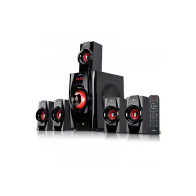 Befree Sound BFS-410 5.1 Channel Surround Sound Bluetooth Speaker System, Red