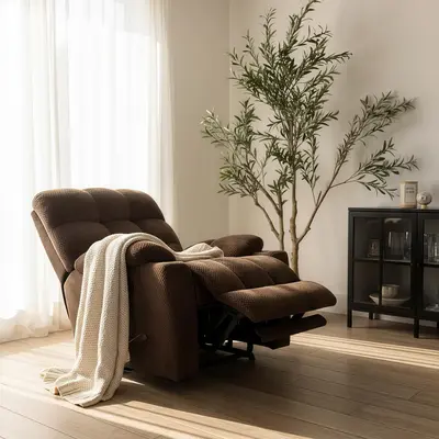 COLAMY SERENE Recliner Massage Chair Dual Motor Power Lift with 8-Point Vibration Massage & Dual-Zone Heating OEKO-TEX Certified Fabric for Comfort and Durability