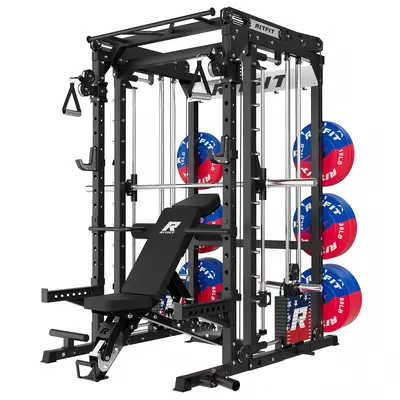 RitFit M2 Multi-Functional Modular Home Gym Smith Machine Tailored to All Fitness Levels, Home Exercise Equipment, Home Gym Rack,summerwins