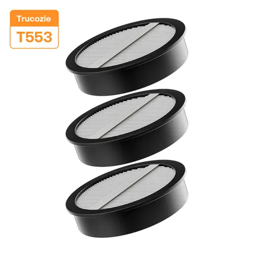 Trucozie 3-PCS High-Efficiency HEPA Filter Compact Set, 5-in-1 Vacuum Accessories Compatible with Cordless Vacuum Cleaner T553