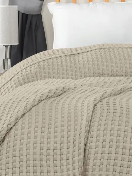 Utopia Bedding Cotton Waffle Weave Throw Blanket - Lightweight, Breathable, All-Season for Bed, Couch, Homegoods, Bed Accessories