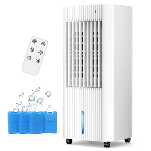 Summervibes Electactic Air Cooler - Windowless Portable Air Cooler with 3 Modes & 3 Speeds, 1.5Gal Tank for 15H Cooling, 140° Oscillation, 16.4FT Remote for Bedroom Indoor Use summerwins