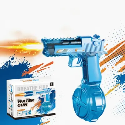 Portable Electric Pulse Light Water Gun, Automatic Water Blasts, Outdoor Beach Pool Toy, Lithium Battery Included, Summer Party Gift, Unisex Toy, Automatic Squirt Watergun, Water Blasters