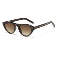 Kimorn Retro Small Oval Sunglasses for Women Men, Y2K Vintage Narrow Round Cateye Shades, UV400 Protection Summervibes