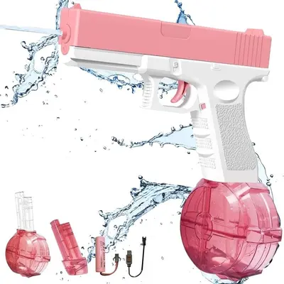 Adult Children Automatic Electric Water Gun, 434cc+58cc Large Capacity Fun Spray Gun, Automatic Water Blasts, Ideal for Pool Party Beach Outdoor Activities, Waterblaster