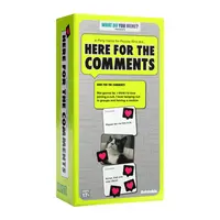 Here For The Comments by Relatable - An Adult Party Game Built on Internet Culture, Funny Party Games for Game Night and Fun Gifts – Includes 100 Status Cards, 240 Comment Cards and 12 Heart Tokens