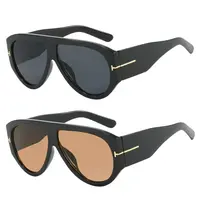 〖Summer Vibes〗2 PCS Retro Oversized Aviator Sunglasses for Women Men 70s Style UV400 Protection Luxury Thick Frame Fashion Shades summerwins