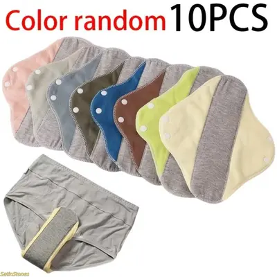 10-pack of new leak-proof, waterproof, and washable incontinence pads (using graphene antibacterial technology) – specially designed for elderly care.