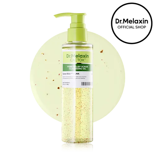 [Dr.Melaxin Official] CACTOX Pore Relief Scrub Cleansing Oil, Blackhead Removal & Deep Pore Cleansing, Non-Stripping Cactus Gel-Oil
