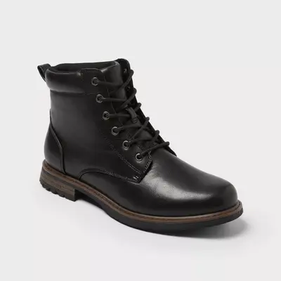 Men's Jeffrey Combat Boots - Goodfellow & Co Black 8