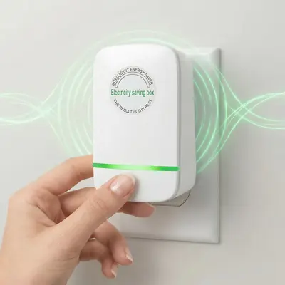 Electricity Saving Box Energy Saving Device,Smart Save Plug Power Saver Voltage Optimization Surge Protection Thermoregulation Outlet for Home Office Compact Plug and Play Energy Efficiency(2PCS)#SummerWins