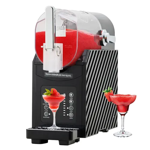 84Oz Slushie Machine, No Ice Needed, 3 Preset Programs, Frozen Margarita Frappé Ice Cream Maker, LED Display & Self-Cleaning Function, Multi-Purpose Frozen Drink Slushy Machine for Home Commercial Use,summerwins
