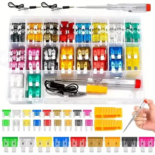 【DealsForYouDays】306PCS&Car Blade Fuse Assortment Set withAssorted Car Blade Fuses in Colorful PlasticPallets for Automotive Applications &Deals for you days Replacement