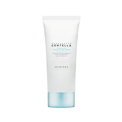 SKIN1004 Jumbo Centella Hyalu-Cica Water-Fit Sun Serum, Korean Sunscreen SPF 50, Centella Sunscreen, Travel Essentials, Sunscreen with Hyaluronic Acid, No White Cast, Korean Skin Care, Old Formulation 3.38 fl.oz / 100ml