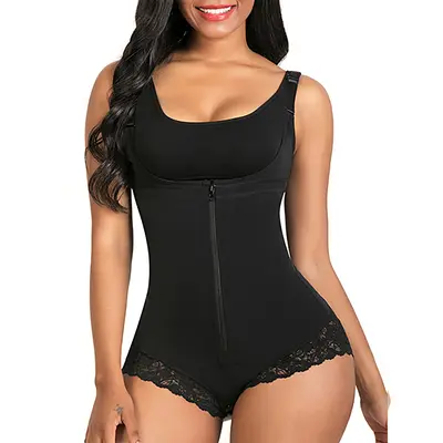 Women's Colombian Faja Body Shaper Bodysuit - Minimalist Basic Everyday Compression Underwear with Tummy Control, Sexy Design