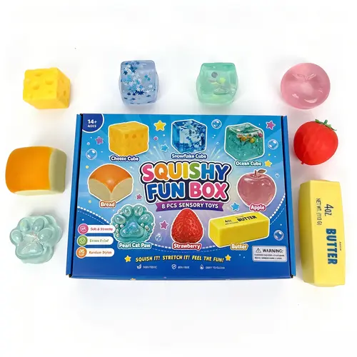 8 unique stress relief   They help ease stress and deliver fun sensory stimulation, perfect for Christmas, Thanksgiving and birthday